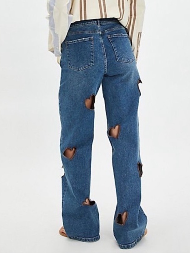 Stoned Immaculate X Free People Love Street Heart Cutout Jeans | Nwt — image 2 of 8